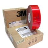 Bant Evi 3M Reflektif Bant Kırmızı Tüvtürk Onaylı Reflektör Şerit 3M-983 Diamond Grade (Kırmızı, 5metre)
