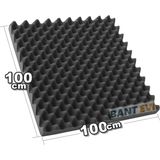 Bant Evi Akustik Yumurta Sünger 100x100cm Yapışkansız Ses Yalıtım Köpüğü 30 mm