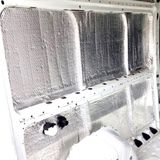 Bant Evi Alüminyum Folyolu Yapışkanlı Araç Oto Ses Isı Yalıtım Malzemesi Elastomerik Kauçuk İzolasyon Süngeri Yalıtım Köpüğü Kaput İzolasyon Karavan Isı Yalıtımı (9mm-20cmx5metre)