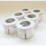 Bant Evi Beyaz Pvc Bant 6 Adet 5CMX25MT Geniş Beyaz Izole Bant