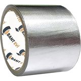 Bant Evi Cam Elyaf Takviyeli Alüminyum Bant 10cmx5m 200C Yüksek Isıya Dayanıklı Tamir Bandı - 10 cm x 5 metre