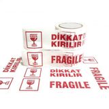 Bant Evi Dikkat Kırılır Fragile Baskılı Koli Bandı 70mmx100m Fragile Bant Geniş Koli Bandı