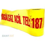 Bant Evi Doğalgaz İkaz Bandı Emniyet Şeridi 20cmx250m Doğalgaz İkaz Şeridi