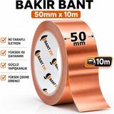 Bant Evi İletken Bakır Bant 50mmx10metre İki Tarafı İletken - 50mm x 10metre