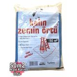 Bant Evi Mavi Zemin Koruma 50m2 Boya Badana ve Eşya Koruma Branda