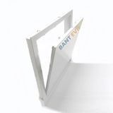 Bant Evi Metal Müdahale Kapağı 40x40cm Bas Aç Duvar Kontrol Kapağı Metal Kontrol Kapağı (40x40cm)