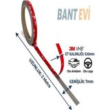 BANT EVİ Oto Amblem ve Logo Yapıştırma Bandı 3M Araç Yazı Yapıştırma Çift Taraflı Bant