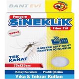 Bant Evi Yapışkanlı Sineklik Hazır Sineklik Bantlı Pencere Sinekliği - Tek Kanat (75x125cm)