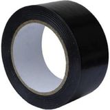 Bant Evi Yer Işaretleme Bandı Siyah 5CMX30M Siyah Zemin Ikaz Bandı 50MM