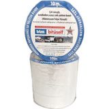 Bant Evi Ziftli Bitüself Su Yalıtımı Bandı 10cmx10mt Alüminyum Kaplı Alubütil Bitüm Araç ve Çatı izolasyon Bant - Alüminyum Gri - 10cm x 10mt