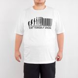Bant Giyim - Barkod 4xl Büyük Beden Beyaz Erkek T-Shirt - XXXXL