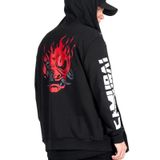 Bant Giyim - Cyberpunk 2077 Baharlık Siyah Fermuarlı Sweatshirt