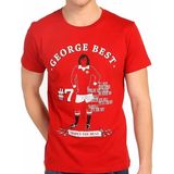 Bant Giyim George Best Futbol Kırmızı Erkek T-Shirt
