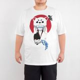 Bant Giyim - Gintama 4xl Büyük Beden Beyaz Erkek T-Shirt - XXXXL