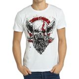 Bant Giyim God Of War Kurukafa Beyaz Erkek Tişört - XS