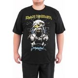 Bant Giyim - Iron Maiden Powerslave 4xl Büyük Beden Tişört - XXXXL - Siyah