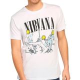 Bant Giyim Nirvana Kurt Cobain Beyaz Erkek T-Shirt - XL