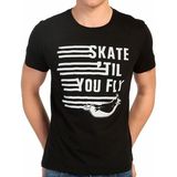 Bant Giyim Skate Penguen Siyah Erkek T-Shirt - L