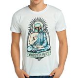 Bant Giyim Star Wars Buda Boba Fett Beyaz Erkek T-Shirt