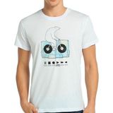 Bant Giyim Work Hard Play Hard Beyaz Erkek T-Shirt - XL