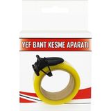 Bant Kesme Aparatı, 50 Mm, Plastik Gövde, Metal Bıçaklı, El Tipi Bant Kesici, Ofis, Depo, Paket - Standart
