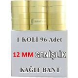 Bant Kraf Maskeleme Bandı 1 Koli 12MMX40METRE Kağıt 96 Adet
