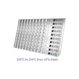 Bant Marketim Sıcaklık Ölçüm Etiketi Isı Ölçer Ölçüm Aralığı 193 °c - 254 °c (10ADET) - 1 ADET