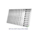 Bant Marketim Sıcaklık Ölçüm Etiketi Isı Ölçer Ölçüm Aralığı 82 °c - 132 °c (10ADET) - 1 ADET
