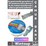 #Bant Nem Su Geçirmez İzolasyon Tamir Mastik Esnek Ultra Güçlü Yapışkan Çamur Bandı 5 Metre X 10 Cm