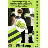 #Bant Neon Sarı Yüksek Görünürlüklü Uyarı Güvenlik Ekipman Esnek Reflektör Bant Kol Ayak Bilekleri