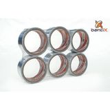 Bantix 6'lı Paket Alüminyum Folyo Bant 44MM * 10 Ar Metre Yanmaz Erimez Tamirat Tadilat Bandı