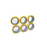 Bantix HUGA Bant Akrilik Yüksek Kalite Koli Bandı 45mm x 100 Metre Şeffaf (6'lı Paket)