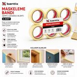 Bantix Maskeleme Bant 36mm X 20YARDS 18.3mt Bandı - 6'li Paket