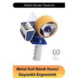 #Bantkes Dayanıklı Metal Koli Bant Kesici Makine Ergonomik Saplı Keskin Bıçaklı Ayarlı Paketleme Aparatı Profesyonel Kar