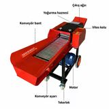 Bantlı Yeşillik Saman Sap Parçalayıcı 220V