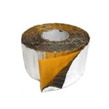BantMarketim Araç Oto Ses Isı Yalıtım Bandı 3mm x 10cm x 5metre Alüminyum Folyolu Kauçuk Bant Izolasyon Malzemesi
