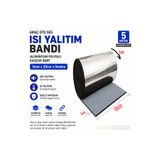 BantMarketim Araç Oto Ses Isı Yalıtım Bandı 3mm x 20cm x 5 Metre Alüminyum Folyolu Kauçuk İzolasyon . BMPBM258445