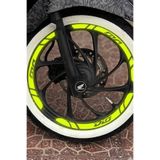 Banxtre Honda Dio için 12 Parça Dio Yazılı Jant Şeridi Sticker Seti