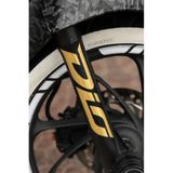 Banxtre Honda Dio için Mat Gold Maşalar ve Drenajlara Uyumlu DİO Yazı Sticker Etiket (2 ADET)(20CMx3.5CM)