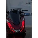 Banxtre Honda Pcx Için Kalın Full Kaplamalı Kırmızı Renk Far Tasarım Film Sticker Seti (2021-2022-2023-2024 Model) - pcx uyumlu