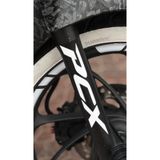 Banxtre Honda PCX için Ön Maşalara Uyumlu PCX Yazı Sticker Etiket (2 Adet) (15CMx3CM)