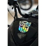 Banxtre Motor ve Kask Için Hologramlı Renk Transformers Sticker Etiket (1 Adet) - Standart - Çok Renkli