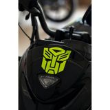 Banxtre Motor ve Kask için Neon Sarı Renk Transformers Sticker Etiket (1 Adet)