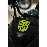Banxtre Motor ve Kask Için Neon Sarı Renk Transformers Sticker Etiket (1 Adet)Z