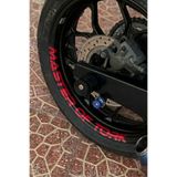 Banxtre Yamaha Motor Grubu için Jant içi Master Of Tork Yazı Sticker (1 Adet)