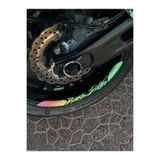 Banxtre Yamaha MT-07 için Dark Side MT-07 Jant Şeridi Sticker Seti (8 Parça) (Ön-Arka Yeterli)