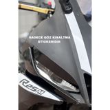Banxtre Yamaha R25 Motosiklet için Far Kısaltma Far Sticker Etiket (Sağ ve Sol)