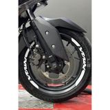 Banxtre Yamaha Xmax Scooter için Xmax Yazılı Jant Şeridi Sticker Seti (2 Janta da Yeterli)