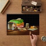Banyo Aksesuarları Seti Görseli- Türk Hamamı Tasarımı 240 Parça Ahşap Puzzle Ahşap Kutuda MP00106