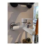 Banyo Bataryası Beyaz Banyo Musluğu Mat Beyaz Duş Bataryası